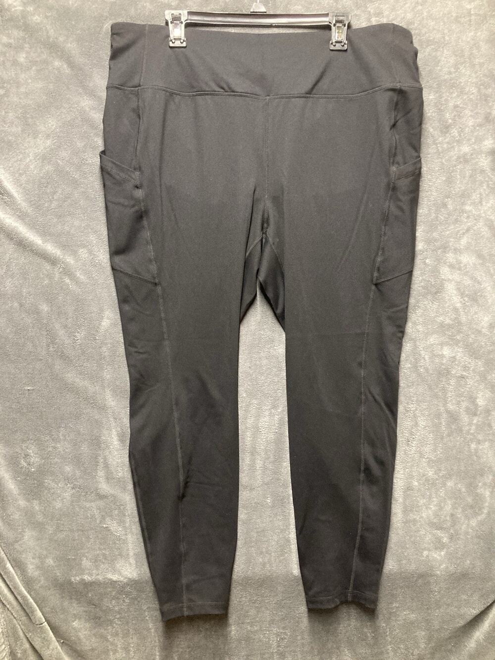 Torrid Active High-Rise Leggings Full Length Black Pockets Plus Sz 3 Athleisure